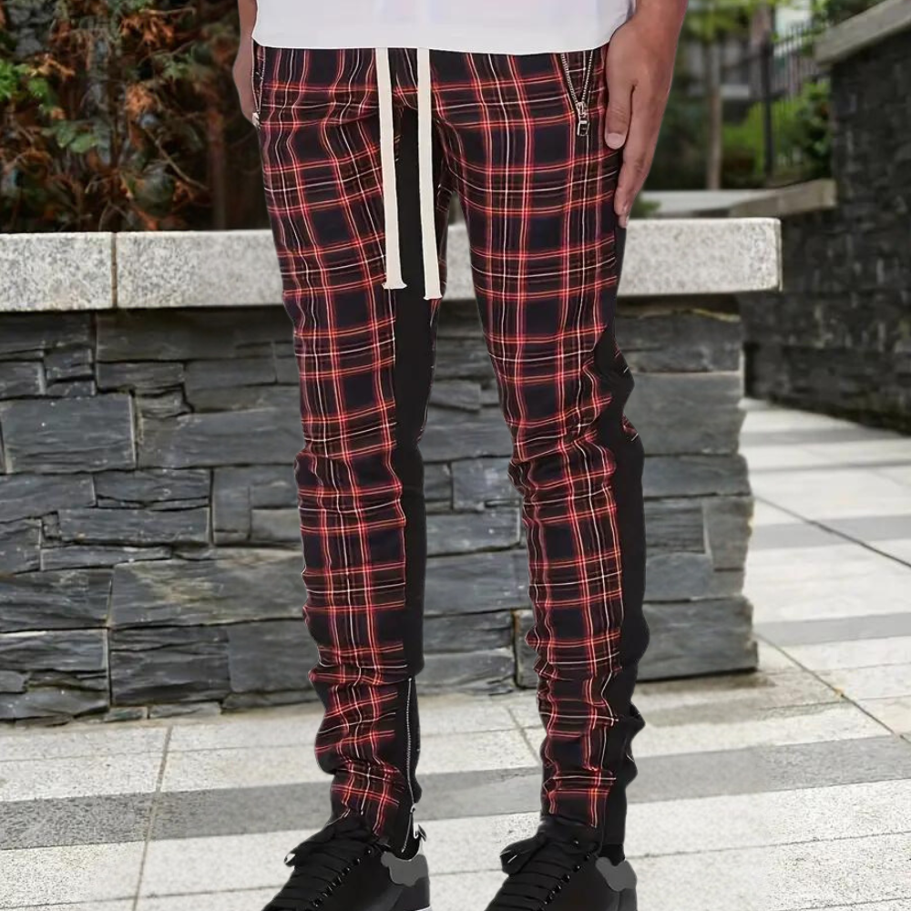 ALOIS – Geruite Zomerpantalon
