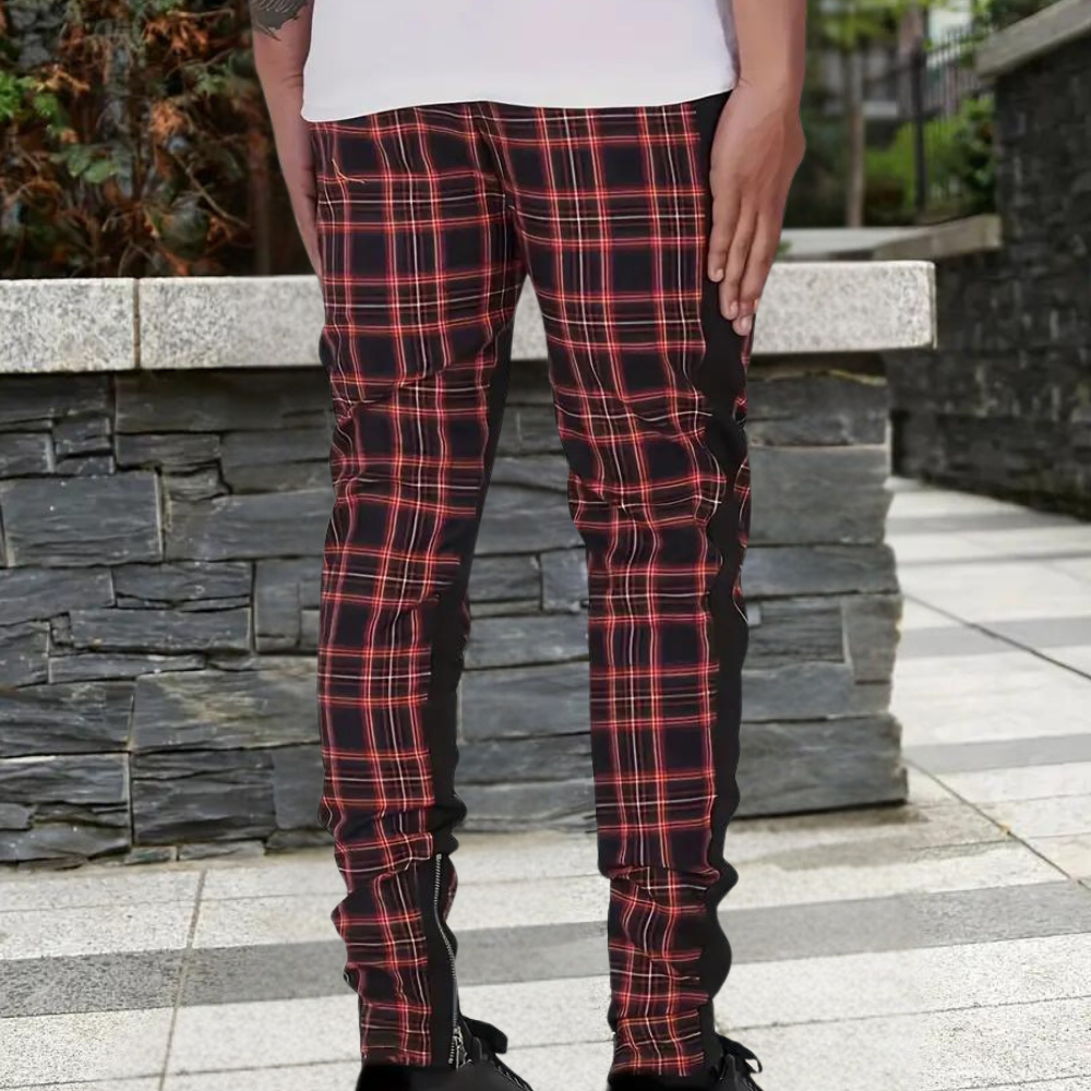 ALOIS – Geruite Zomerpantalon
